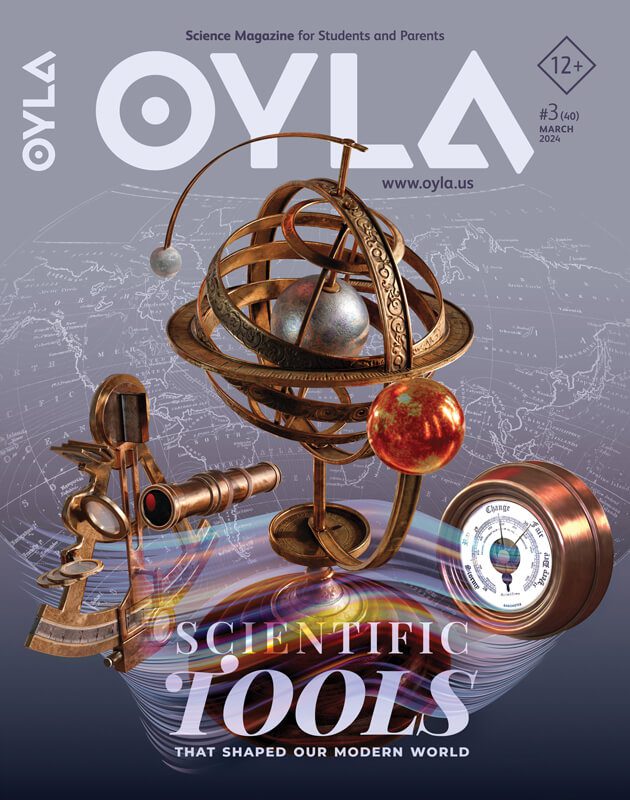The cover of oyla's scientific tools magazine.