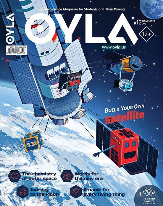 The cover of oyla magazine.