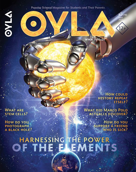 The cover of oyla magazine.
