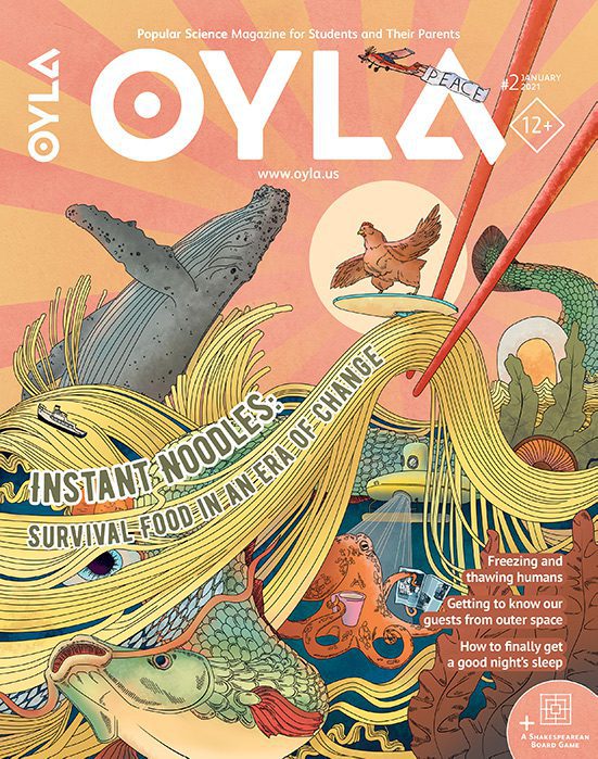 The cover of oyla magazine.
