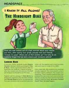 Opening page of “I Knew It All Along! The Hindsight Bias” in OYLA Junior #12