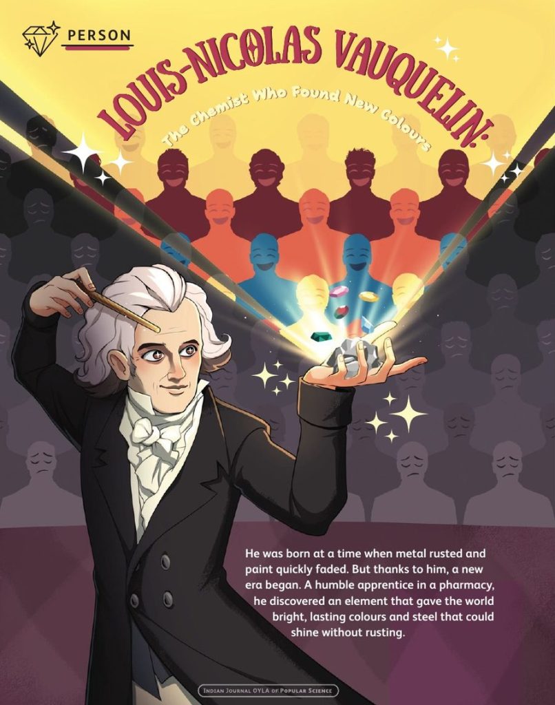 Opening page of “Louis-Nicolas Vauquelin” in OYLA 12+, Vol. 8, Issue 8