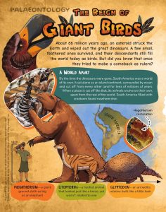 Opening page of “The Reign of Giant Birds” in OYLA Junior #15 (October 2026)
